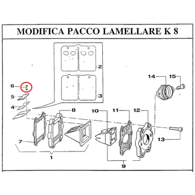 Vite TBCE 3x6 per pacco lamellare TM KART