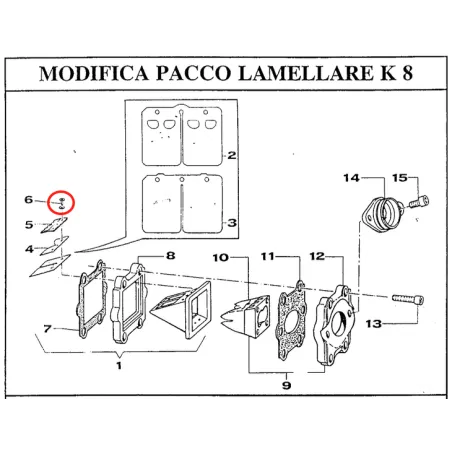 Vite TBCE 3x6 per pacco lamellare TM KART