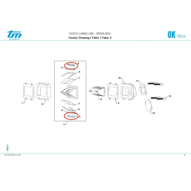 Tornillo TBCE 3x6 para paquete laminado TM KART