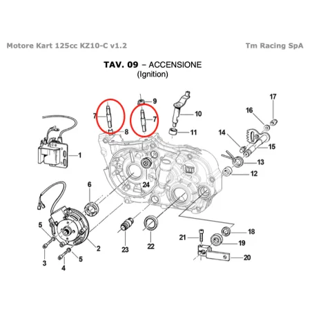 Cylinder prisoner KZ TM KART