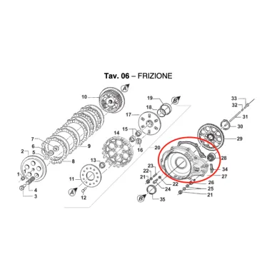 Transmission cover gasket KZ10-KZ10B-KZ10C KZ TM KART