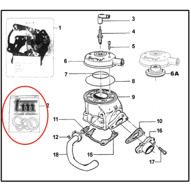 Oil seal kit KZ TM KART