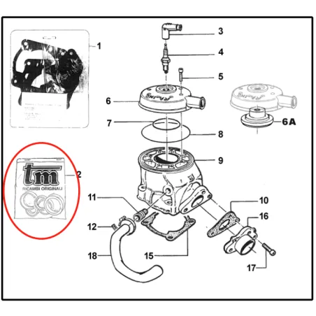 Oil seal kit KZ TM KART
