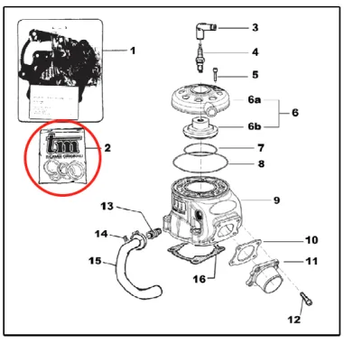 Oil seal kit KZ TM KART