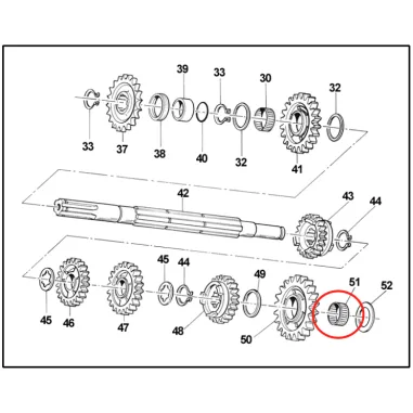 Jaula de rodillos K 17x21x10 KZ TM