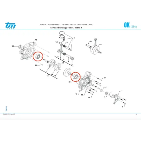 Cuscinetto BC1-1442 OK-KZ TM KART
