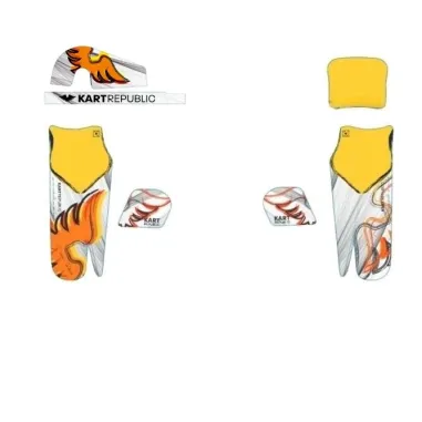 Kit de adhesivos 2024 (carrocería, depósito, tabla, cubrecadena) MINI KART REPUBLIC