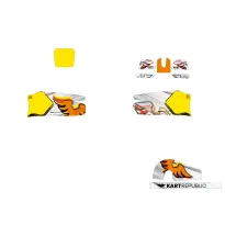 Kit adesivi (carene, serbatoio, tabella, paracatena) DYNAMICA EVO 2025 MINI KART REPUBLIC