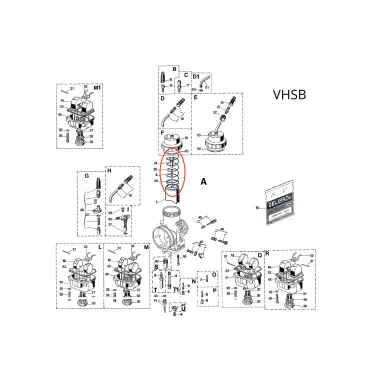 Molla carburatore VHSB DELL'ORTO
