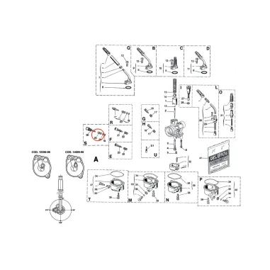 Mixture screw spring PHBN DELL'ORTO