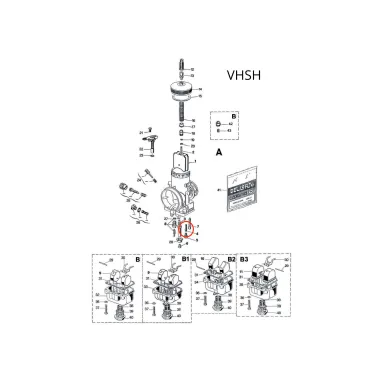 Emulsionador de chorro mínimo 13086 DELL'ORTO