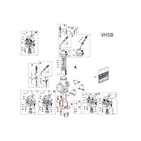 Minimum emulsifier jet 13086 DELL'ORTO