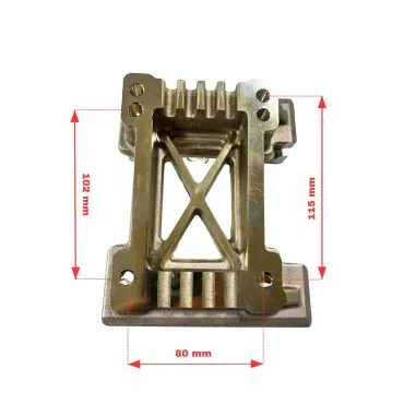 Universal slanted magnesium engine plate with brackets MINI-TAG-OK