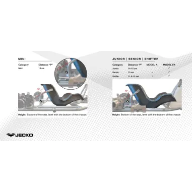 Seat SILVER CLOSEDGE JECKO