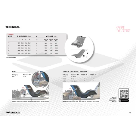 Asiento SILVER STANDARD (modelo K) JECKO