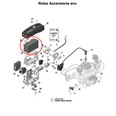 Batería estándar ROTAX