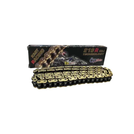 Cadena paso 219 ULTRA REINFORCED sellada con O-ring para MINI KART - DIRECT DRIVE CZ CHAINS