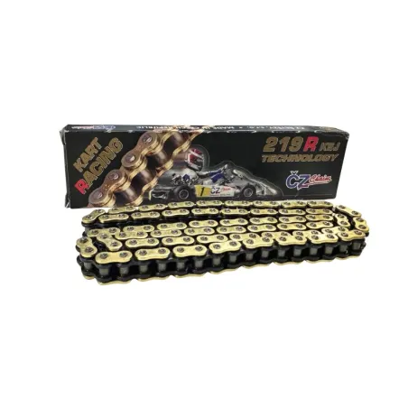 Catena passo 219 ULTRA REINFORCED sigillata con O'ring per MINI KART - DIRECT DRIVE CZ CHAINS