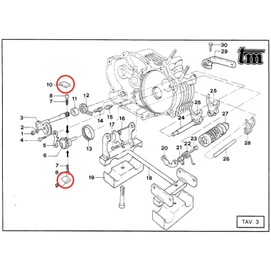 Cricchetto cambio KZ TM KART