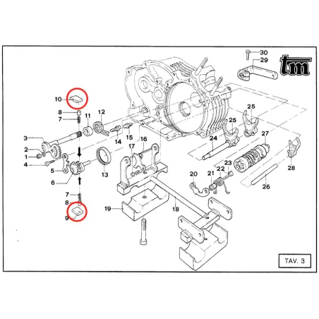 Gear ratchet KZ TM KART