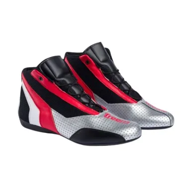 Zapatillas de piloto SK22 FREEM [plata/negro/rojo]