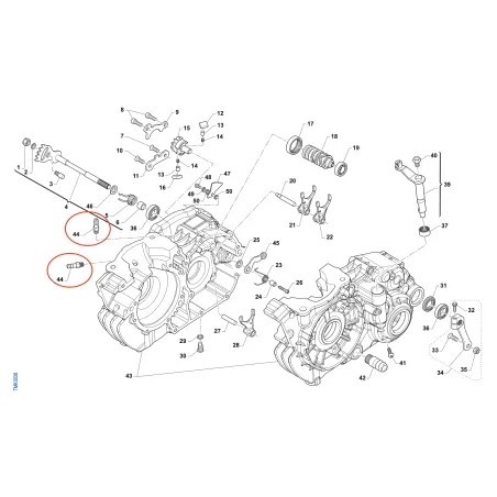Conector para el conducto de vacío de la bomba de gasolina 49008 TM KART
