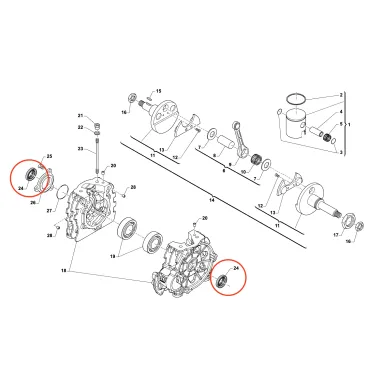Paraolio banco in teflon 20x35x7 MINI-OK-KZ TM KART