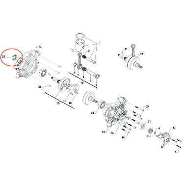 Paraolio banco in teflon 20x35x7 MINI-OK-KZ TM KART