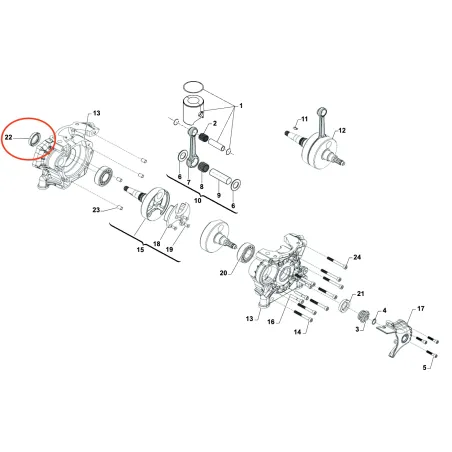 Paraolio banco in teflon 20x35x7 MINI-OK-KZ TM KART