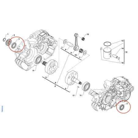 Paraolio banco in teflon 20x35x7 MINI-OK-KZ TM KART