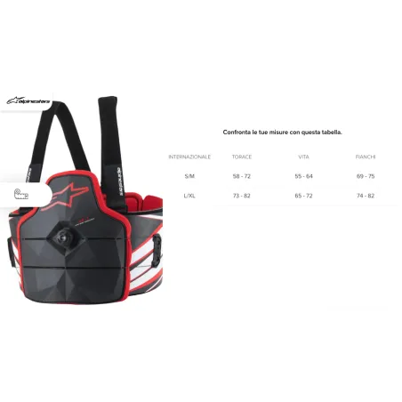 Rib protection AK-1 CIK-FIA ALPINESTARS kid [black-white-red]
