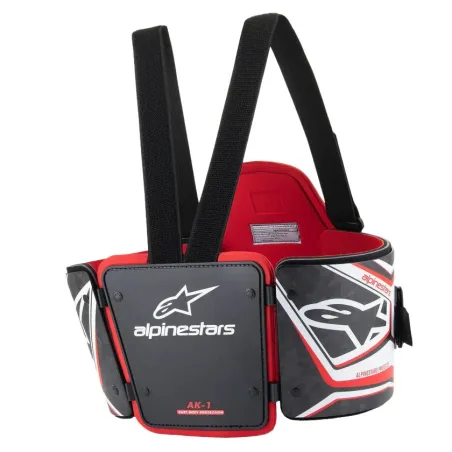 Paracostole AK-1 CIK-FIA ALPINESTARS [nero-bianco-rosso]