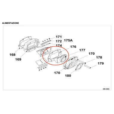 Guarnizione convogliatore OK IAME