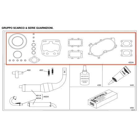 Serie guarnizioni per X30 175cc IAME
