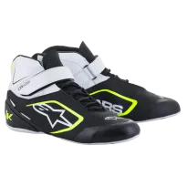 Pilot shoes TECH-1 K V2 ALPINESTARS [black/white/yellow fluo]