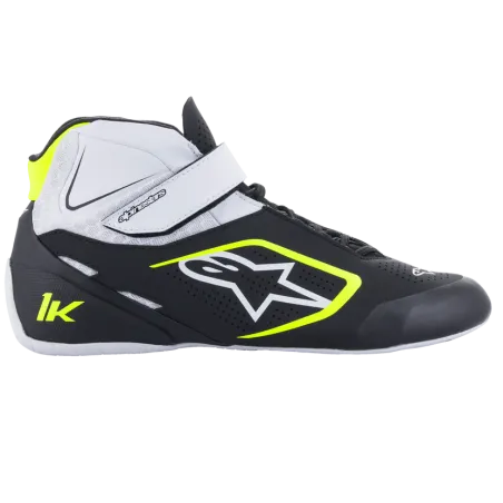 Pilot shoes TECH-1 K V2 ALPINESTARS [black/white/yellow fluo]