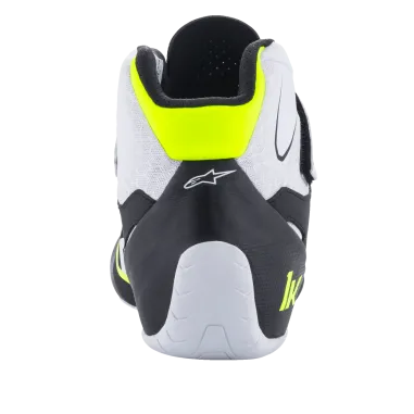 Pilot shoes TECH-1 K V2 ALPINESTARS [black/white/yellow fluo]