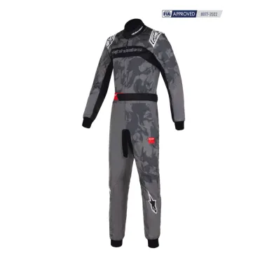 Traje KMX-9 V3 gráfico 5 CIK-FIA ALPINESTARS [gris oscuro/negro]