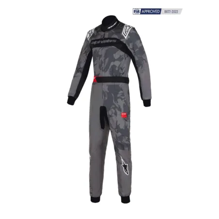 Traje KMX-9 V3 gráfico 5 CIK-FIA ALPINESTARS [gris oscuro/negro]