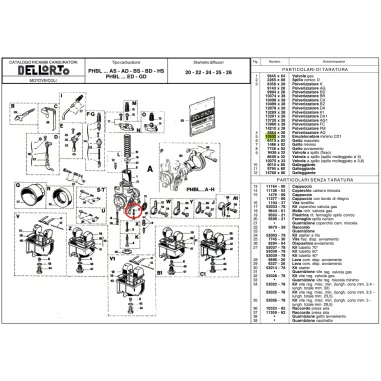 Emulsionatore 10532 CD1 del minimo DELL'ORTO