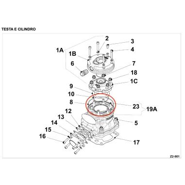 Cylinder head external gasket OK-KF-KZ IAME