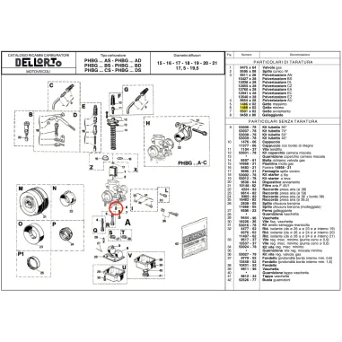 Idle jet 01488 M5 for PHDG and PHBG carburetors DELL'ORTO