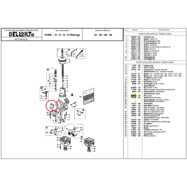 Fuel filter kit 53089 DELL'ORTO