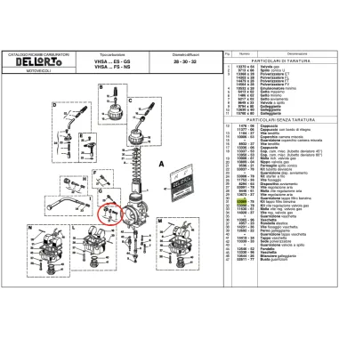 Kit filtro benzina 53089 DELL'ORTO