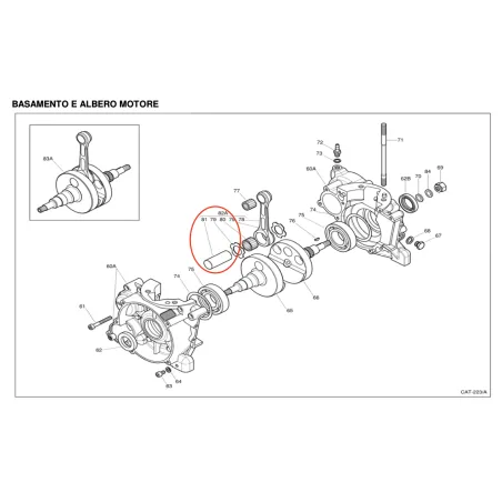 Coupling shaft X30 125cc IAME