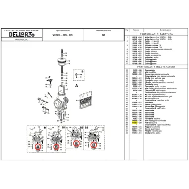 Gas filter 11957 DELL'ORTO