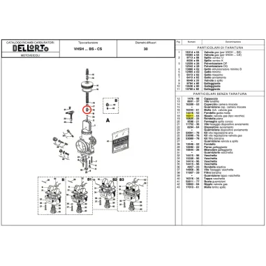 Nipplo valvola gas 16311 DELL'ORTO
