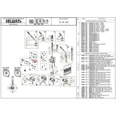 Spring screw adjustment mixture-minimum 4670 DELL'ORTO