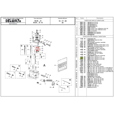 Fuel closure pin 8080 DELL'ORTO