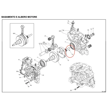 Chiavetta volano/pignone X30 IAME
